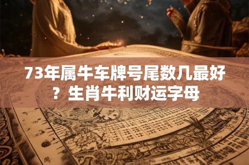 73年属牛车牌号尾数几最好？生肖牛利财运字母