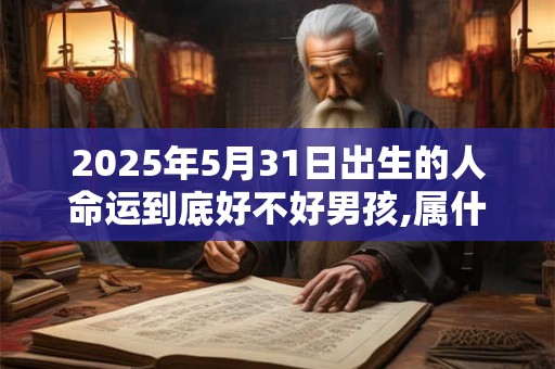 2025年5月31日出生的人命运到底好不好男孩,属什么命