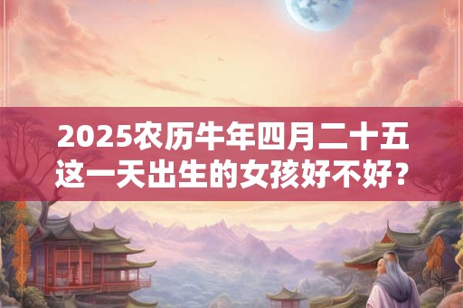 2025农历牛年四月二十五这一天出生的女孩好不好？