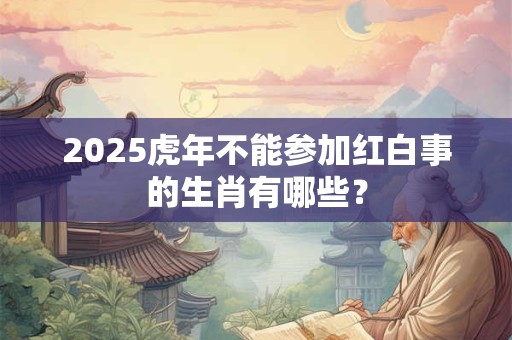 2025虎年不能参加红白事的生肖有哪些？