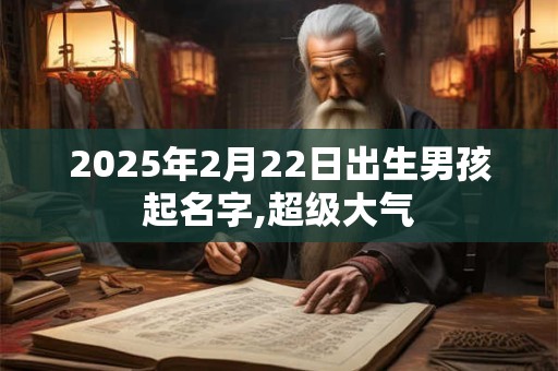 2025年2月22日出生男孩起名字,超级大气