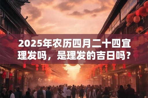 2025年农历四月二十四宜理发吗，是理发的吉日吗？