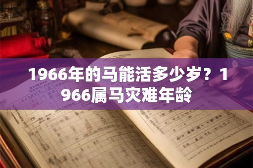 1966年的马能活多少岁？1966属马灾难年龄