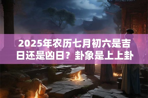 2025年农历七月初六是吉日还是凶日？卦象是上上卦吗？