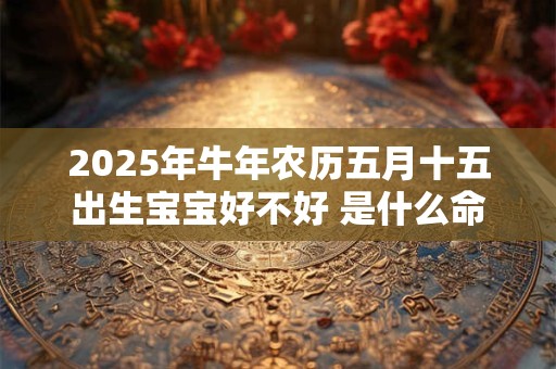 2026年牛年农历五月十五出生宝宝好不好 是什么命
