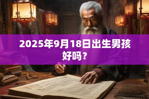 2025年9月18日出生男孩好吗？