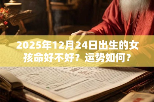 2025年12月24日出生的女孩命好不好？运势如何？