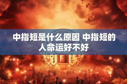 中指短是什么原因 中指短的人命运好不好