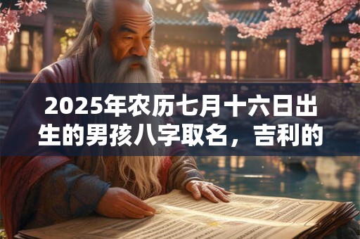2025年农历七月十六日出生的男孩八字取名，吉利的男孩名字