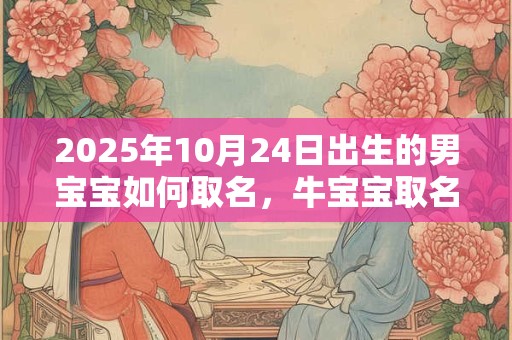 2025年10月24日出生的男宝宝如何取名，牛宝宝取名宜宜用字