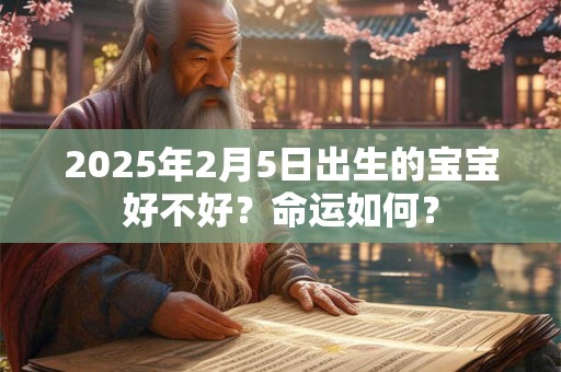 2025年2月5日出生的宝宝好不好？命运如何？