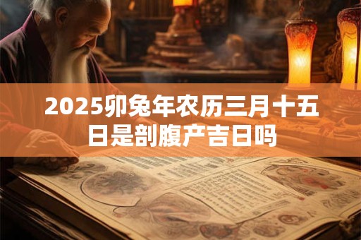 2025卯兔年农历三月十五日是剖腹产吉日吗