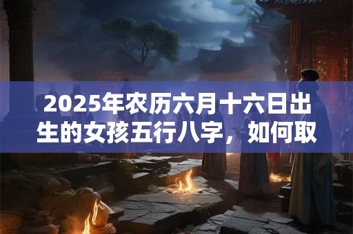 2025年农历六月十六日出生的女孩五行八字，如何取名