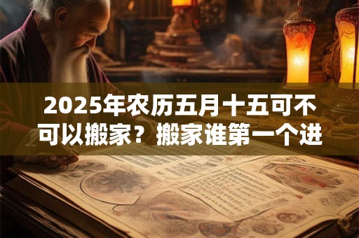 2025年农历五月十五可不可以搬家？搬家谁第一个进门？