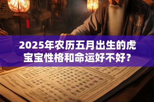2025年农历五月出生的虎宝宝性格和命运好不好？
