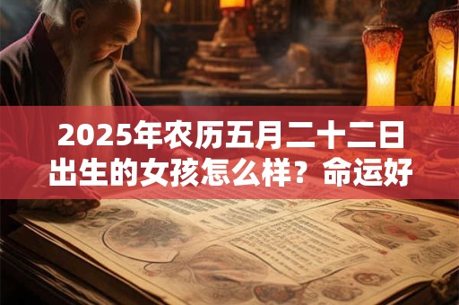 2025年农历五月二十二日出生的女孩怎么样？命运好不好