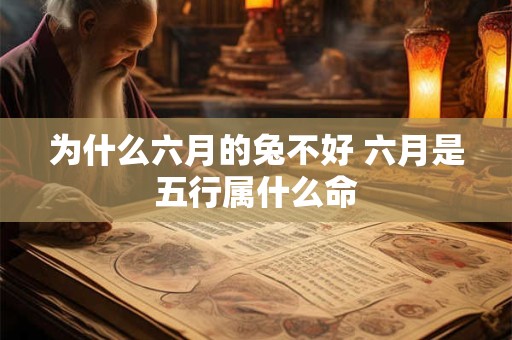 为什么六月的兔不好 六月是五行属什么命