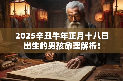 2025辛丑牛年正月十八日出生的男孩命理解析！