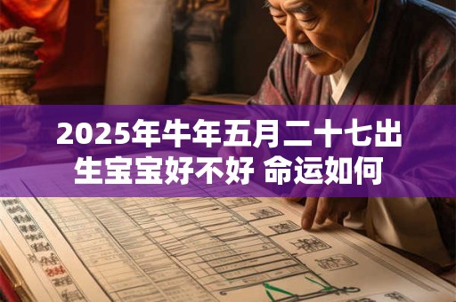 2025年牛年五月二十七出生宝宝好不好 命运如何