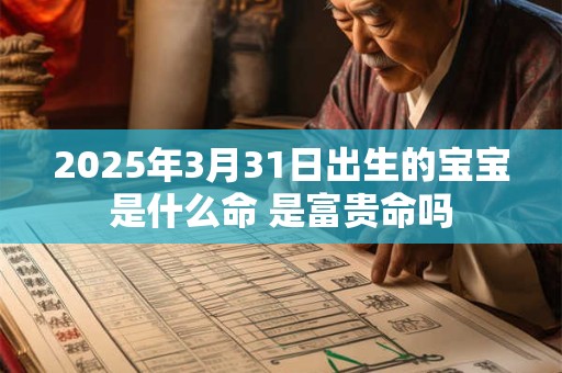 2025年3月31日出生的宝宝是什么命 是富贵命吗