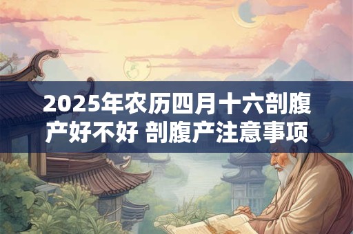 2025年农历四月十六剖腹产好不好 剖腹产注意事项