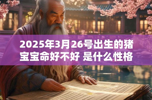 2025年3月26号出生的猪宝宝命好不好 是什么性格