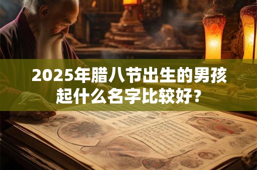 2025年腊八节出生的男孩起什么名字比较好？