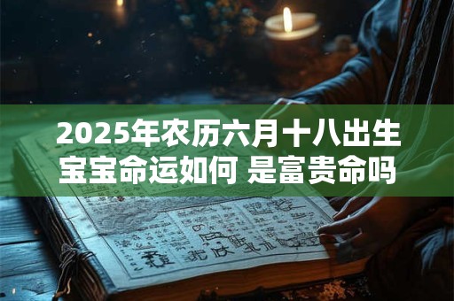 2025年农历六月十八出生宝宝命运如何 是富贵命吗