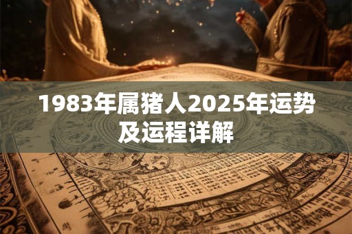 1983年属猪人2025年运势及运程详解