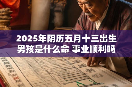 2025年阴历五月十三出生男孩是什么命 事业顺利吗