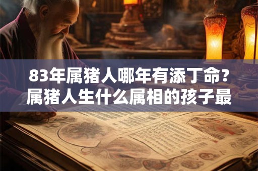 83年属猪人哪年有添丁命？属猪人生什么属相的孩子最好？