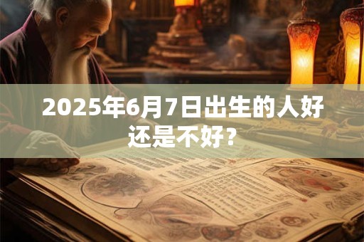 2025年6月7日出生的人好还是不好？