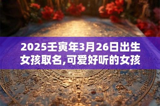 2025壬寅年3月26日出生女孩取名,可爱好听的女孩名字