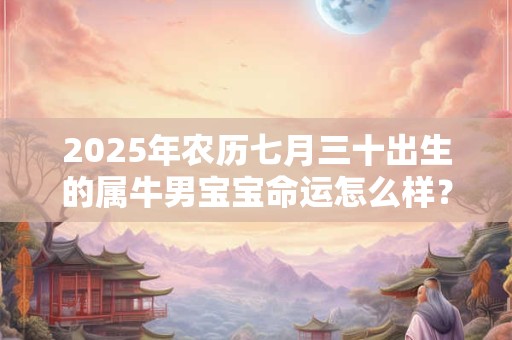 2025年农历七月三十出生的属牛男宝宝命运怎么样？