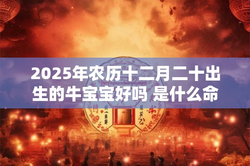 2025年农历十二月二十出生的牛宝宝好吗 是什么命