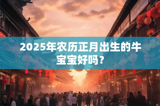 2025年农历正月出生的牛宝宝好吗？