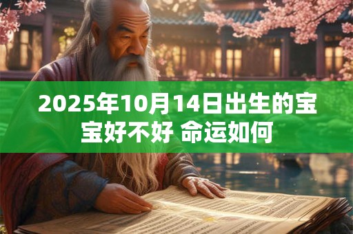 2025年10月14日出生的宝宝好不好 命运如何