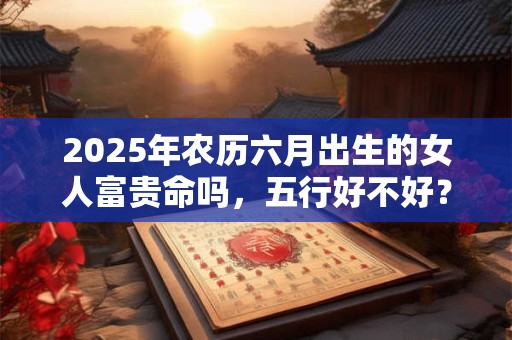 2025年农历六月出生的女人富贵命吗，五行好不好？