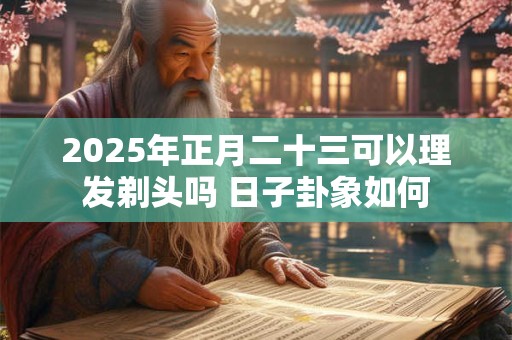 2025年正月二十三可以理发剃头吗 日子卦象如何
