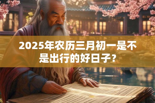 2025年农历三月初一是不是出行的好日子？