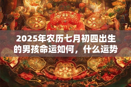 2025年农历七月初四出生的男孩命运如何，什么运势最旺？