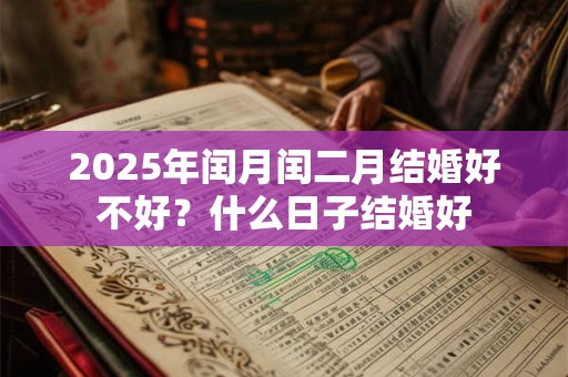 2025年闰月闰二月结婚好不好？什么日子结婚好