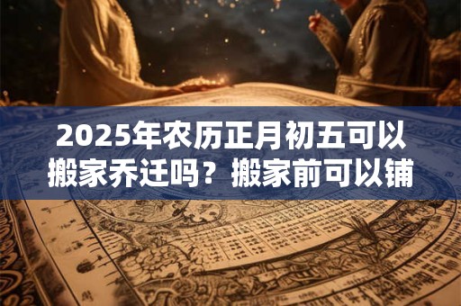 2025年农历正月初五可以搬家乔迁吗？搬家前可以铺床吗？