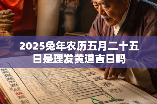 2025兔年农历五月二十五日是理发黄道吉日吗