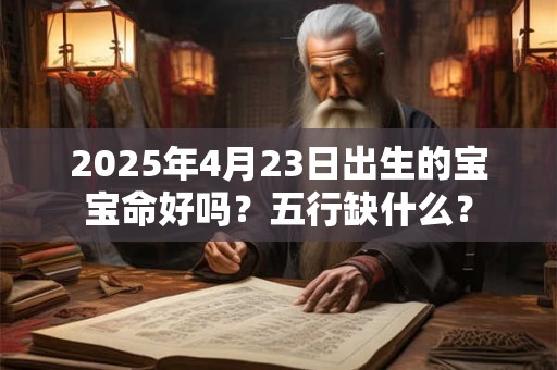 2025年4月23日出生的宝宝命好吗？五行缺什么？