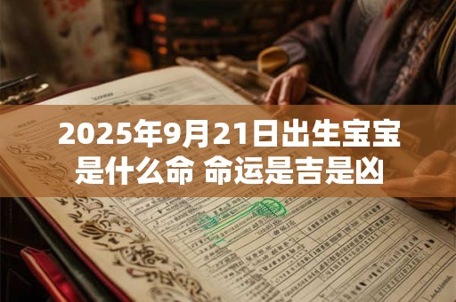 2025年9月21日出生宝宝是什么命 命运是吉是凶