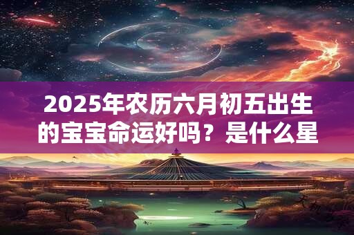 2025年农历六月初五出生的宝宝命运好吗？是什么星座？