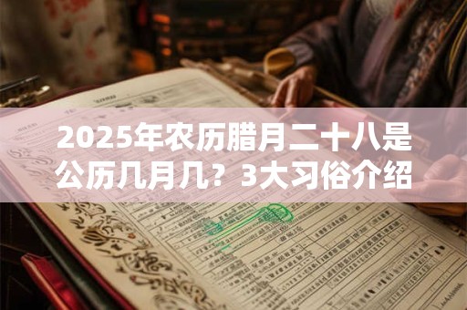 2025年农历腊月二十八是公历几月几？3大习俗介绍！