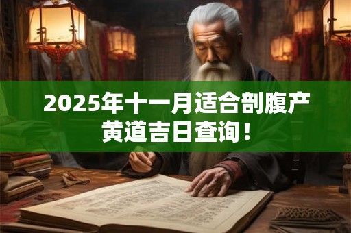 2025年十一月适合剖腹产黄道吉日查询！