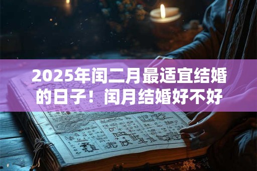 2025年闰二月最适宜结婚的日子！闰月结婚好不好